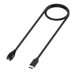 Laddningskabel USB-C 1m Garmin Instinct 3 45mm Svart