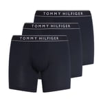 Tommy Hilfiger Kalsonger 3P Essentials Boxers Mörkblå bomull Medium Herr