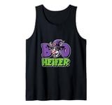 Funny Farm Halloween Shirt Boo Heifer Farmer Cute Cow Witch Tank Top