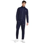 Under Armour UA Knit Track Suit, Midnight Navy / / Downpour Gray, LG