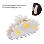 (Large White Daisy)Hair Claw Clips Elegant Flower Shape Fashionable Hair