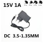 Ac/dc-adapter DC 15v 1a 1000ma Ac 100-240v