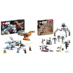 LEGO Star Wars New Republic E-Wing vs. Shin Hati’s Starfighter, Ahsoka Series Set with 2 Toy & Star Wars Clone Trooper & Battle Droid Battle Pack Building Toys for Kids