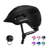 KORIMEFA Casque de vélo réglable pour Enfants de 2 à 8 Ans (Noir, XS)