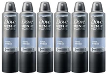 Dove Men+Care Anti-perspirant Deodorant Aerosol Cool fresh 48h 250ml x 6