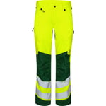 FE Engel stretchbyxor 2544, High-Vis, klass 2, gul/grön, stl 132