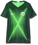 Nike Kids Vflw Y Nk BRT Stad JSY Ss HM Football T-Shirt - Pro Green/Green Strike/(White) (No Sponsor), Small