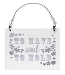 To Have & To Hold Wooden Hanging Plaque Wedding Gift Rustic Mirror Mirror Range