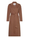 IVY OAK Belted Double Face Coat Brun