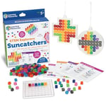 Learning Resources Explorers Cristaux solaires pour fenêtre, Cadeau pour Enfants, 30 défis STEM, kit de Loisir créatif réutilisable, 422 pièces, dès 5 Ans, LER9465, Multi, Taille Unique