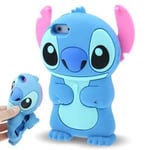 HQ-CLOUD® Coque Housse Etui en Silicone pour Iphone 7 (4,7 Pouces) - Lilo & Stitch - Bleu