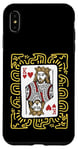 iPhone XS Max King Of Hearts Doodle - Vintage Graphic Card Game Lover Case