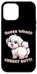 Coque pour iPhone 12 Pro Max Amusant blanc Shih Tzu Guess What Cheeky Butt Cute Boys Girls