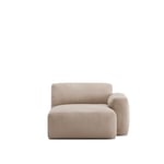 NO GA - Brick Right Chaise Lounge - Shadow Beige 11 - NO GA Studio - Beige - Alas/Metalli/Puu/Tekstiili materiaali