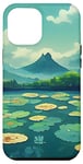 Coque pour iPhone 12 Pro Max Des nénuphars sur un lac, Studio Ghibli/Breath of the Wild