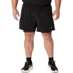 Asics Road 2-i-1 5" Løpeshorts Herre Performance Black/Graphite Grey, S