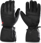 Gants Chauffants avec Batterie Rechargeable Li-ION pour Hommes et Femmes, Gants Chauffants pour Le Cyclisme Randonnée Moto Ski L'alpinisme, autonomie jusqu'à 2,5 à 7 Heures.[G842]