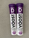 2x VOOST HIGH STRENGTH VITAMIN D MULTIVITAMINS 20 EFFERVESCENT TABLETS FREEPOST