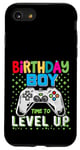 Coque pour iPhone SE (2020) / 7 / 8 Birthday Boy Time to Level Up Jeu vidéo Anniversaire Gamer Boys