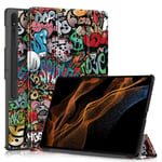 Samsung Galaxy Tab S9 Ultra Fodral Tri-fold Graffiti