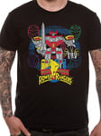 Power Rangers - Megazord T-Shirt Unisexe Taille M Cid