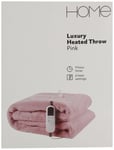 Home Pink Heated Throw