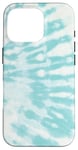 iPhone 16 Pro Cool Tie-dye Pattern Design Blue Teal Hippie Tie Dye Case