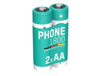 Ansmann 1312-0038 Uppladdningsbart Aa-Batteri Nimh 1600 Mah 1,2 V 1,2 V 2 St