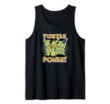 Teenage Mutant Ninja Turtles Retro Chalk Turtle Power Crew Tank Top