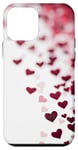 Coque pour iPhone 12 mini Coeurs rouges romantiques Saint Valentin