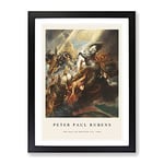 The Fall Of Phaeton By Peter Paul Rubens Exhibition Museum Painting Framed Wall Art Print, Ready to Hang Picture for Living Room Bedroom Home Office Décor, Black A3 (34 x 46 cm)