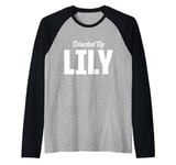 My Name Is Lily Funny Name Tag Raglan Baseball Tee