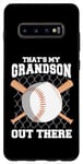 Coque pour Galaxy S10+ C'est mon petit-fils là-bas, grand-mère, grand-père, baseball