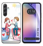 Coque Silicone pour Samsung Galaxy A54 5G Design Café Dessins