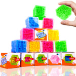 German Trendseller® 3 x Ultra Cube - 3D Maze Puzzle ┃ Brain Teasers ┃ Challenge Fidget Toy┃ Party bag Filler ┃ IQ - Mind Game ┃ Six-sided Transparent Bead Maze ┃