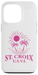 Coque pour iPhone 13 Pro Souvenirs de Saint-Croix usvi Îles Vierges américaines Rappel de vacances