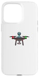 Coque pour iPhone 15 Pro Max Design drôle de pilote de drone extraterrestre OVNI.