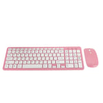 (pink)Annadue Wireless Mouse And Keyboard Set Suitable For Office Workers And