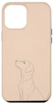 Coque pour iPhone 15 Plus Contour de chien Line Art