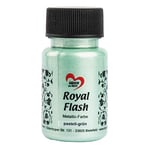 ideen mit herz Royal Flash | peinture métallique acrylique | brillance métallique, avec de fines particules de paillettes | séchage rapide | à base d'eau | 50 ml (vert pastel)