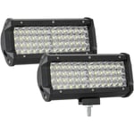 120W 12000LM 7 Pouces led Barre Lumineuse de Spot Travail pour Camion Conduisant un Tracteur Voiture Navire suv suv, SéRie 2 PièCes