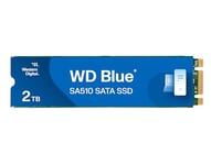 WD Blue SA510 2 To, SATA SSD jusqu'à 560 Mo/s, Comprend Acronis True Image for Western Digital, Clonage de dique et migration, sauvegarde souple et récupération, protection anti-rançongiciels