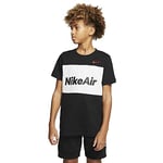 Nike B NSW AIR Tee SS T-Shirt Garçon, Black/White, FR : S (Taille Fabricant : S)