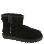 UGG Women's Classic Mini Bailey Zip Boot, Black, 6 UK