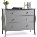 Grey Chest of Drawers | Baroque Bedroom Drawers | Vintage Style Dresser | BTFY