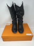 Rocket Dog Womens Sidestep Heels Boots Black  | UK 5 | NEW IN BOX