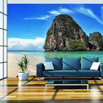 Papier peint intissé Paysages Paysage exotique - plage Railay, Thaïlande : Taille - 300 x 231 cm