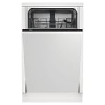 Beko 10 Place Settings Fully Integrated Slimline Dishwasher