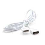 RGBW Rallonge Plug & Play avec câble de raccordement pour bande LED RVB 5 broches Blanc 1 m