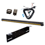 Extraljus Purelux Black X-Slim S800 Gen3 - Rak / 80 cm / 165W, 1 st - Komplett paket + XBB OBD Dongle & PowerUnit